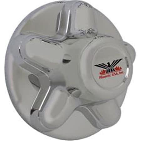 Phoenix Usa Phoenix USA PHOQT545CHS 4.5 in. Chrome Trailer Hub Cover PHOQT545CHS